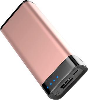 TALK WORKS Portable Charger - Fast Charging Power Bank Compatible with iPhone 13/Pro/Pro Max, 14/Plus/Pro/Pro Max, 12, 11, XR, XS, X, 8, 7, 6, SE, iPad, Android -External Cell Phone Backup (Rose Gold)