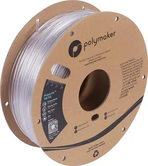 2.85mm(3mm) PETG Filament 2.85mm, 1kg Strong PETG Clear Filament - Polymaker PolyLite PETG 2.85mm Transparent 3D Printer Filament, Print with 2.85mm Openning 3D Printers Only