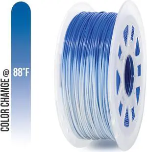 Gizmo Dorks 1.75mm PLA Filament, 1 kg for 3D Printers, Color Change Blue to White