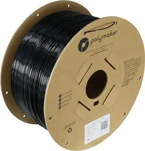 Polymaker Tough PC Filament 1.75mm, Black Polycarbonate Filament 1.75mm 3kg Cardboard Spool - PolyMax PC Filament 3D Printer Polycarbonate Filament PC, Tough & High Heat Resistant Black PC Filament