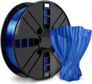 PETG 3D Printer Filament, Blue PETG Filament 1.75mm, PETG 1kg Spool(2.2lbs), Dimensional Accuracy +/- 0.03mm.