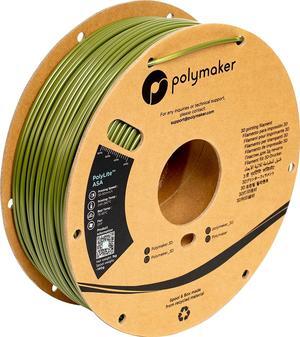 2.85mm(3mm) ASA Filament 2.85mm Army Green ASA, 1kg Heat Resistant Weather Resistant ASA 2.85 - Polymaker PolyLite ASA 3D Printer Filament Army Green, Print with 2.85mm Openning 3D Printers Only