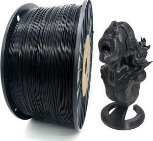 YOUSU Black PLA Plus (PLA+) Filament 1.75 mm 3D Printer Filament Large Spool PLA Filament for 3D Printer & 3D Pen, 3kg (6.6 lbs)
