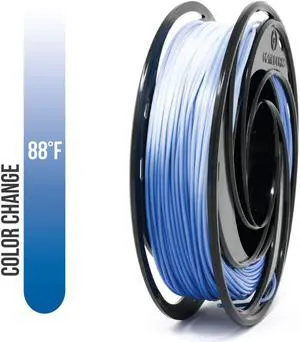 Gizmo Dorks PLA Filament 1.75mm 200g for 3D Printers, Heat Color Change Blue to White, Welcome to consult