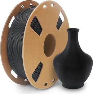 Petg Filament 1.75,Matte Black Petg Vacuum Sealed,Adhere Well 1kg Carton Spool Matte 3D Printer Filament,Dimensional Accuracy 1.75mm ±0.02mm,Print with Most 3D Printers Using 3D Filament