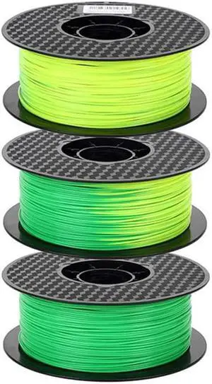 3D Printer Green to Yellow Color Changing with Temperature 3D Printer Filament PLA 1.75 mm 1KG Color Change PLA Green to Yellow 1.75mm PLA 3D Printing Materials HZST3D