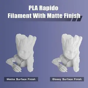 R QIDI TECHNOLOGY Matte PLA Filament 1.75mm, 3D Printer Filament PLA Rapido Matte 1kg Spool (2.2lbs), Suitable for Hyper Speed Printing, 3D Printing Filament Fit Most FDM 3D Printers, Matte Black R QIDI TECHNOLOGY Matte PLA Filament 1.75mm, 3D Printer Filament PLA Rapido Matte 1kg Spool (2.2lbs), Suitable for Hyper Speed Printing, 3D Printing Filament Fit Most FDM 3D Printers, Matte Black