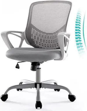 Ergonomic Mid Back Mesh Task Chair for Home Office & Gaming