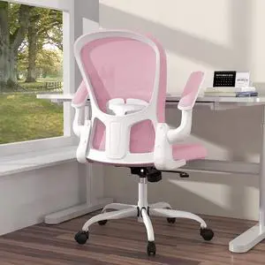 Ergonomic Office Chair, Comfort Swivel Home Office Task Chair, Breathable Mesh Desk Chair, Lumbar Support Computer Chair with Flip-up Arms and Adjustable Height