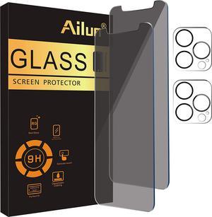 Ailun 2 Pack Privacy Screen Protector for iPhone 11 Pro Max65 inch  2 Pack Camera Lens Protector Anti Spy Private Tempered Glass Film9H Hardness  HDBlack