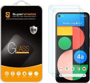 Supershieldz (2 Pack) Designed for Google Pixel 4a (5G) 6.2-inch/Pixel 4a 5G UW [Not Fit for Pixel 4a 5.8-inch] Tempered Glass Screen Protector, 0.33mm, Anti Scratch, Bubble Free