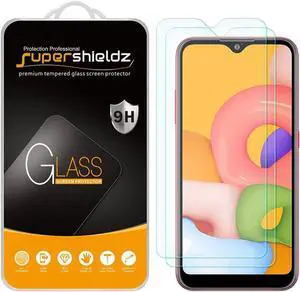 Supershieldz (2 Pack) Designed for Samsung Galaxy A01 Tempered Glass Screen Protector, Anti Scratch, Bubble Free