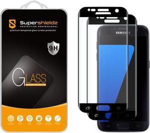 Supershieldz (2 Pack) Designed for Samsung Galaxy S7 Tempered Glass Screen Protector, (Full Screen Coverage) Anti Scratch, Bubble Free (Black), Welcome to consult