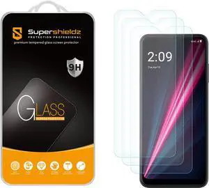 Supershieldz (3 Pack) Designed for T-Mobile Revvl 6 Pro 5G / Revvl 6x Pro 5G Tempered Glass Screen Protector, Anti Scratch, Bubble Free