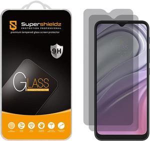 Supershieldz 2 Pack Privacy Anti Spy Screen Protector Designed for Motorola Moto G Pure Tempered Glass Anti Scratch Bubble Free