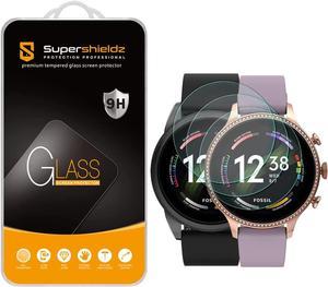 Supershieldz (3 Pack) Designed for Fossil Men's Gen 6 44mm / Fossil Women's Gen 6 42mm / Fossil Q Explorist Gen 3 Tempered Glass Screen Protector Anti Scratch, Bubble Free