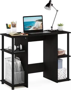 Furinno JAYA Computer Study Desk,Open Storage, Espresso