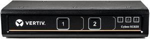 Vertiv Cybex Secure 4K UHD KVM 2-Port DVI-I EAL4+ NIAP TAA Compliant (SC820-001)
