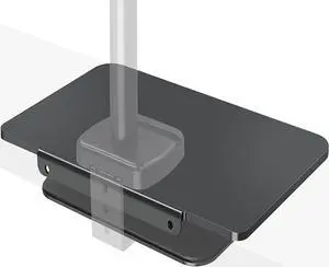 MOUNTUP Monitor Mount Reinforcement for Tempered Glass Desk, Monitor Arm Plate, Steel Bracket for Thin and Most Fragile Table, for Desk C Clamp Installation of Monitors Stand