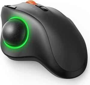 wireless bluetooth trackball mouse, rechargeable