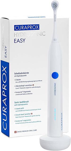 Curaprox Hydrosonic Easy Electric Toothbrush with Charger and Travel Case