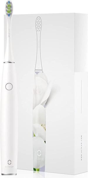 Oclean Air 2 Sonic Electric Toothbrush, Ultra Quiet Toothbrush 40000 VPM Motor,2.5 Hour Fast Charge for 40 Day Use,2 Min Built-in Timer,Power Rechargeable Toothbrushes for Adults- White