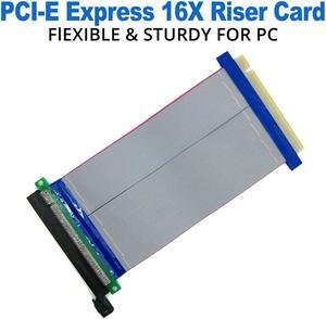 PCI Express 16x Flexible Cable Card Extension Port Adapter Riser Card 1 Slot PCIe X16 Riser for 1U 2U 3U Server IPC Chassis