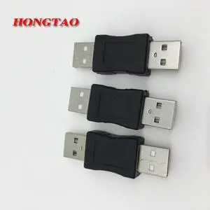 High Speed USB 2.0 Male to USB Male Converter Connector Male to male Adapter Classic Simple Design Black Wholesale