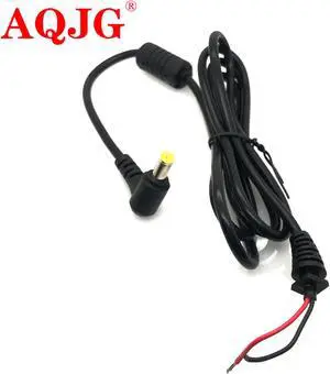 5.5x1.7mm DC Power Charger Plug Cable Connector for Acer Laptop adapter Promotion Computer DC cable Black 1.2M