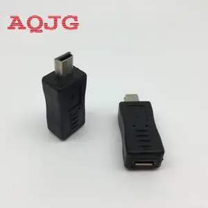 Black Micro USB Female to Mini USB Male Adapter Converter Adaptor Promotion Hight quantity Extend adapter