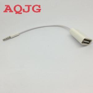 25cm 3.5mm Male car aux usb audio cable Cord mp3 adapter cable adapter usb flash drive