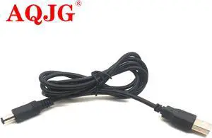 1pcs USB Male to 5.5 mm/2.1 mm 5.5*2.1 DC Barrel Jack Power Cable AC plug Transfer Connector Charger interface converter