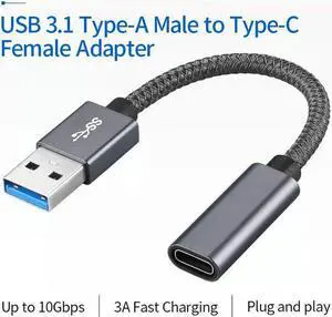 USB C  Type-C Female to USB 3.0 A Male Adapter Cable