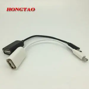 Micro USB To Female USB Host Cable OTG Mini USB Cable For Lenovo Android Tablet PC /MP3/MP4  For LG For HTC  Smart Phone