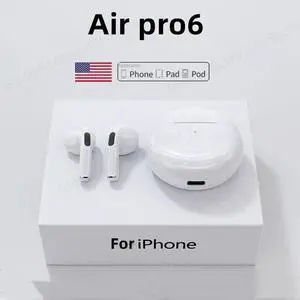 Original Air Pro 6 Wireless Headphones Fone Bluetooth Earphones Mic Pods In Ear Earbuds Earbuds sport Headset For Color: purple (07) Original Air Pro 6 Wireless Headphones Fone Bluetooth Earphones Mic Pods In Ear Earbuds Earbuds sport Headset For Color: purple (07)