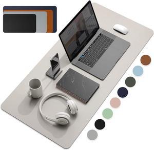 Large Size Office Desk Protector Mat PU Leather Waterproof Mouse Pad Desktop Keyboard Desk Pad Gaming Mousepad PC Accessories Size: XS(25X21cm) Color: coffee color (Green)