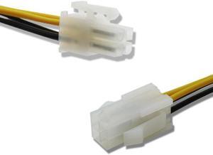 1pcs ATX 4Pin Male To 4Pin Female PC CPU Power Supply Extension Cable Cord Connector Adapter 1015 22AWG