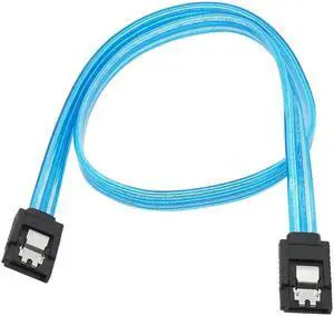 High Speed 20in 50CM SATA 3.0 III 6Gb/s HDD Data Cable Cord 6Gbs PC Hard Disk Drive Clear Blue Connect Cable Connector
