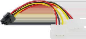 ATX IDE M-olex Power Dual 4 To 6-Pin PCI Express PCIe Video Card Adapter Cable 17Dec30