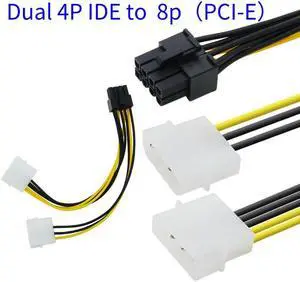 High quality 15pin SATA Power to 6pin PCIe PCI-e PCI Express Adapter Cable for Video Card drop