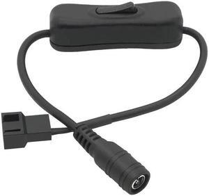 DC5521 To 4 Pin Cable Computer Case CPU Cooling Fan Power Adapter Cable PWM Router Fan Switch Cable