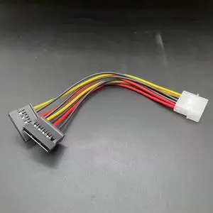 2pcs Computer Cable 4 Pin IDE Power Splitter 1 Male to 2 Female ATA / SATA Power Cable Y Splitter Hard Drive Power Supply Cable