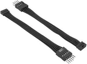 Dupont Mini USB 2.0mm 10Pin Female to Dupont USB 2.54mm 9Pin Male Power Extension Cable for PC Motherboard 12cm