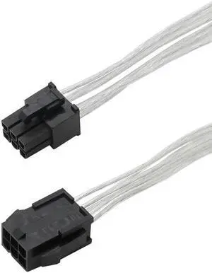 PC Case PSU Extension Cable Kit, 24Pin ATX, GPU 6Pin/8Pin,CPU 4Pin/8Pin Power Supply Line,18 AWG Sleeved  Silver-Plated Cord(CPU 4Pin)