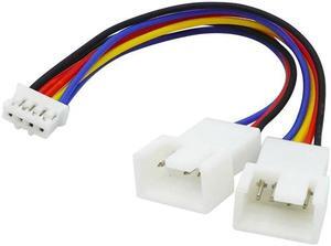 4Pin Fan PWM Cable 1 to 2 Motherboard 4-Pin Female to PWM Fan 4-Pin Male Multi-fan Temperature Control Extension Cable Fan Cable