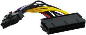 14cm 24Pin To 12Pin Power Cable ATX 24-Pin Female To 12-Pin Male PSU Converter Adapter For A-cer Q87H3 18AWG Computer Accessories