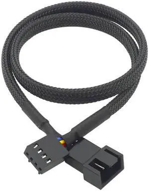5Pcs PWM Connector Case Fan Extension Cable 4-pin female splite to two 4pin male Computer Power Wire for CPU computer case fan