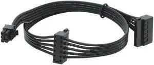Mini 6 Pin to 2 SATA 15PIn Power Supply Cable for D-ell Vostro 3070 3670(45CM)