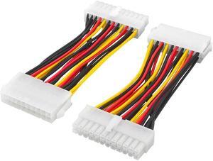 E-ATX 20pin Male To 24pin Female M/F power supply adapter cable motherboard