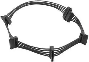 Molex 4pin SATA 1 to 5 15Pin Hard Drive Power Supply Splitter Cable Cord for DIY PC Sever 4-pin to 15-pin Power